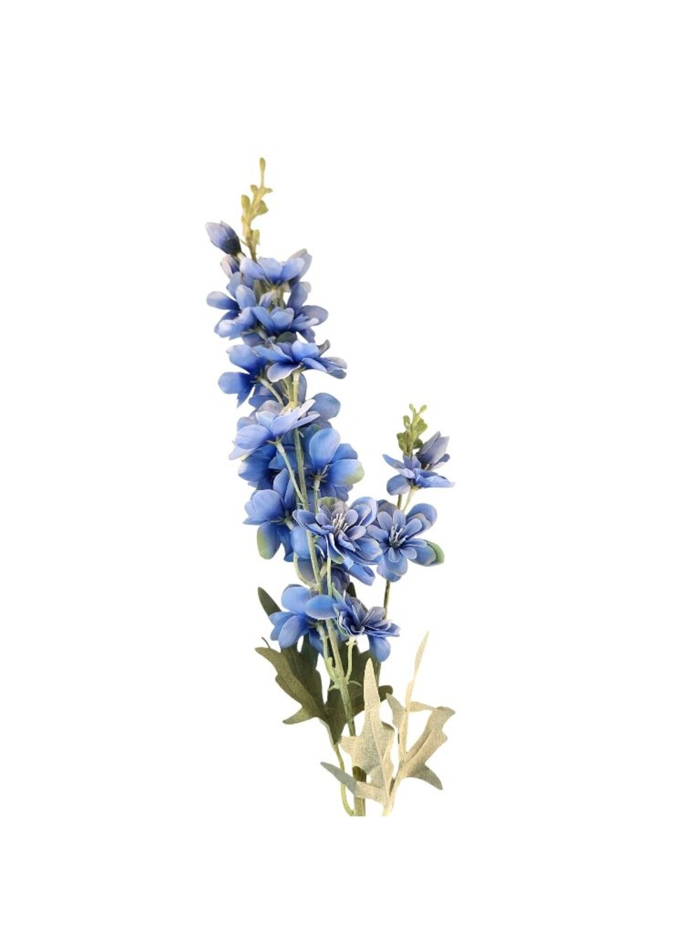 Artificial Blue Delphinium Stem Silk Flower Spray for Wedding Bouquet Floral Arr